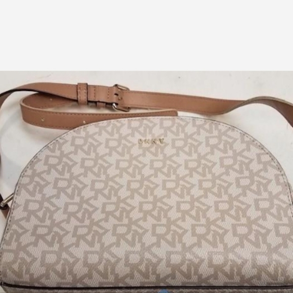 DKNY Women's Corrie Signature Logo Dome Crossbody - Picture 1 of 3